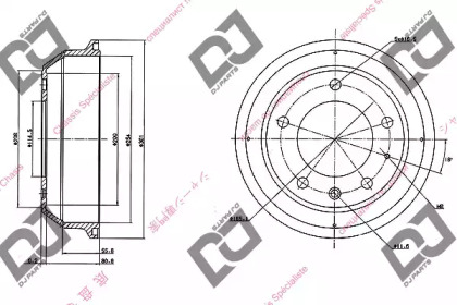 Тормозный барабан DJ PARTS BR1052